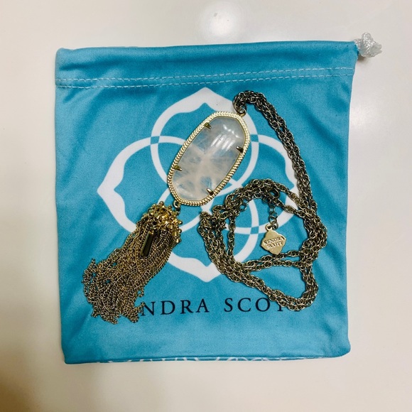 Kendra Scott Rayne Necklace - Rose Quartz - Picture 1 of 2